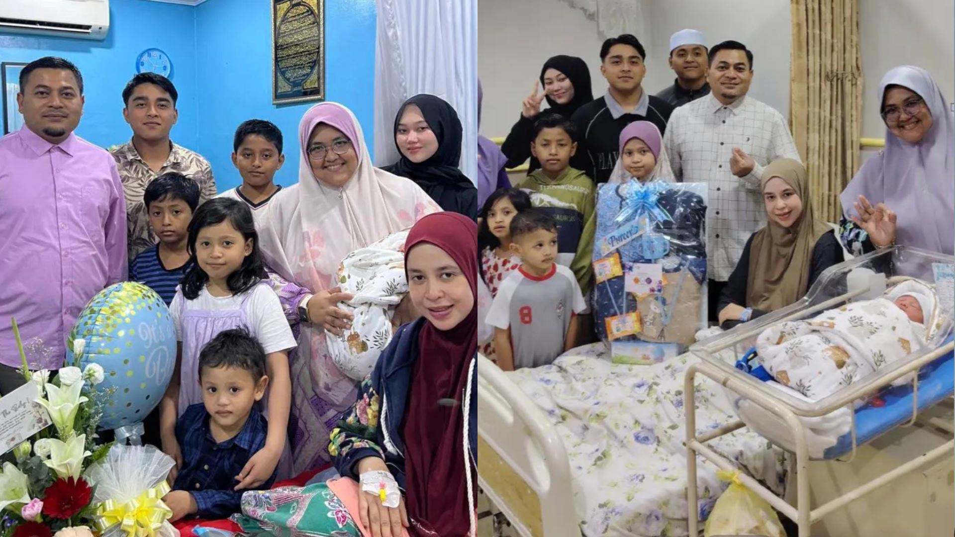 pernah viral dengan 12 anak, pasangan ini kembali sambut kelahiran ke‑13