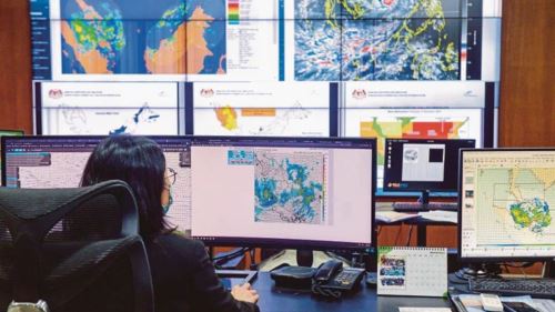 ribut senyar reda, amaran hujan berterusan diteruskan