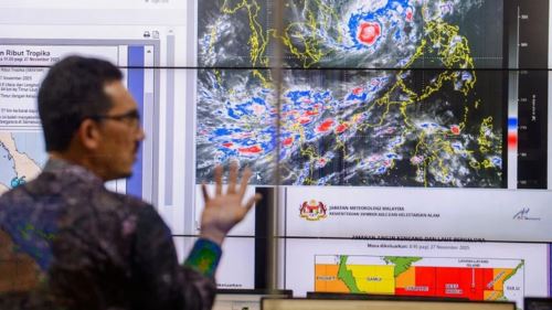 ribut senyar reda, amaran hujan berterusan diteruskan