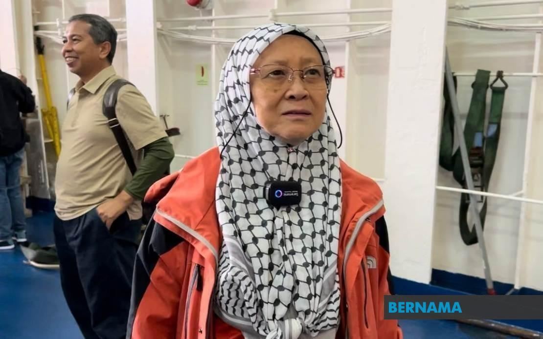 [video] dr. fauziah titip pesanan semangat kepada sukarelawan malaysia dalam misi flotilla