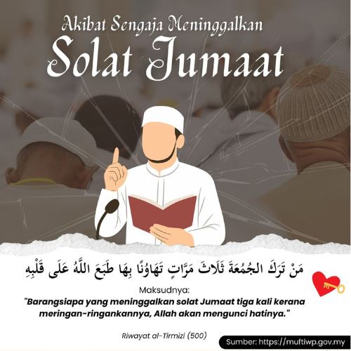 dosa besar tinggalkan solat jumaat, jangan biarkan hati terkunci