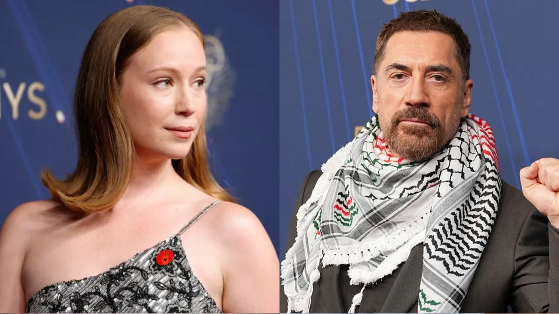 laungan free palestin bergema di anugerah emmy