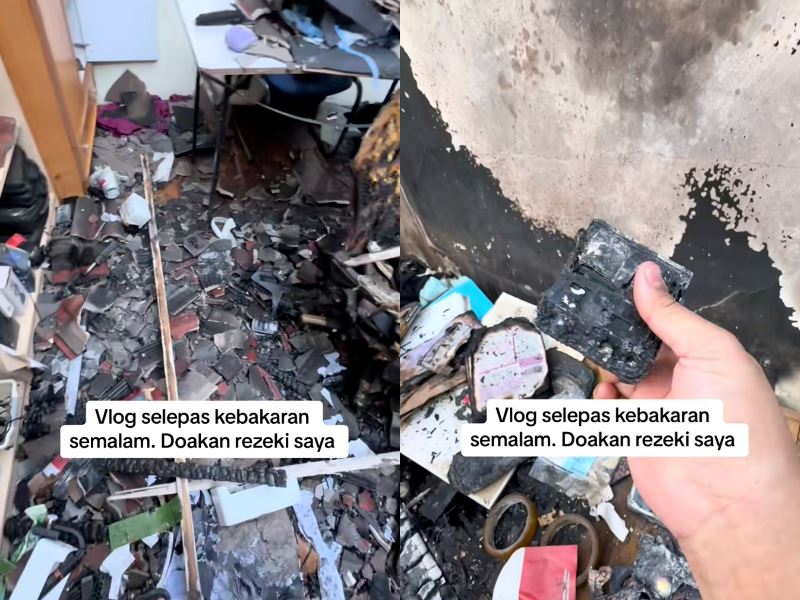malaysian man’s house catches fire after unused power bank explodes