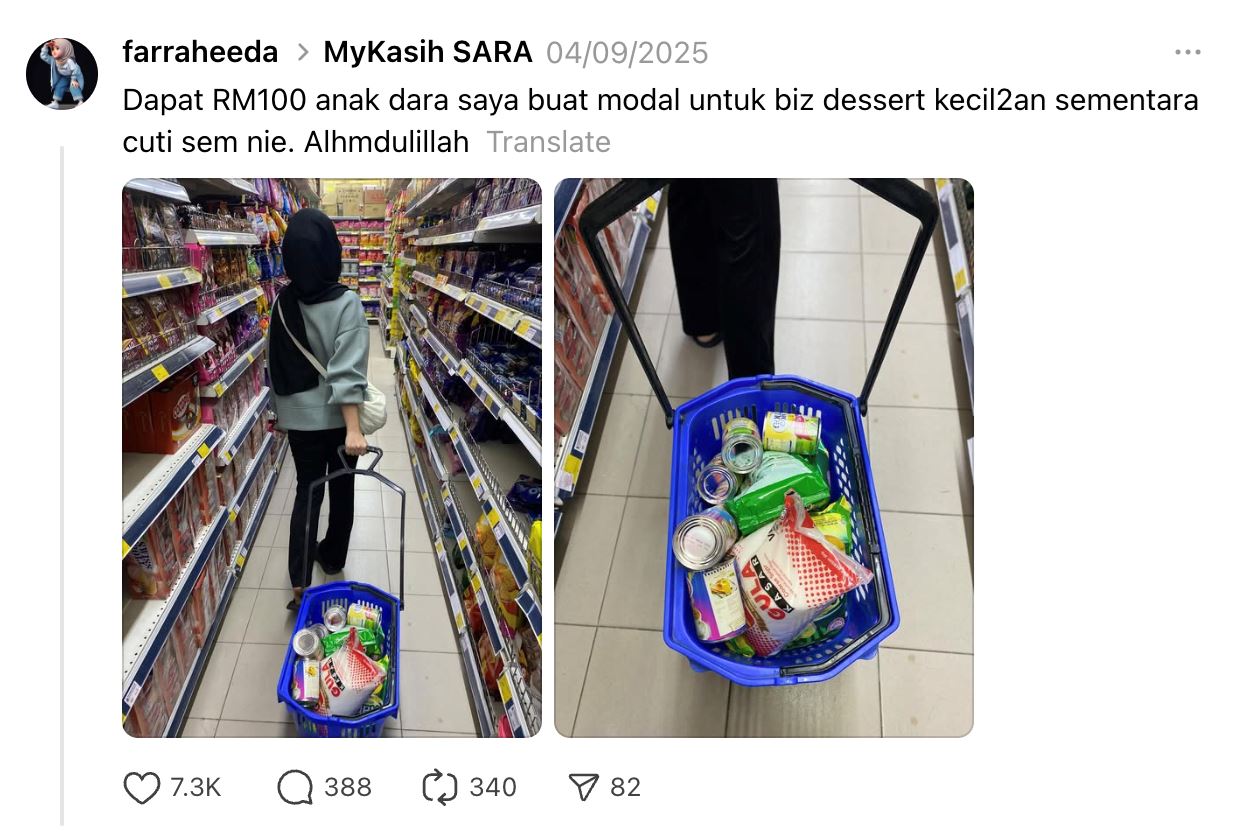 malaysian student uses sara aid to launch kek batik business, cakes sell out fast