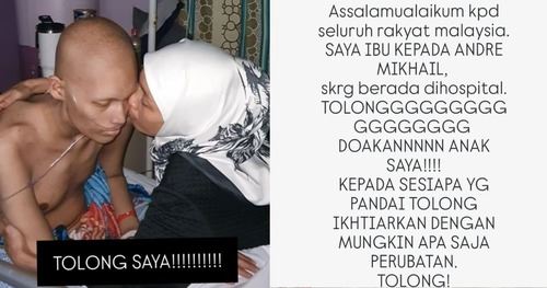 “ya allah, tolong anak saya…” - rayuan pilu amyza aznan buat andre mikhail undang sebak, doktor minta keluarga bersedia kemungkinan terburuk