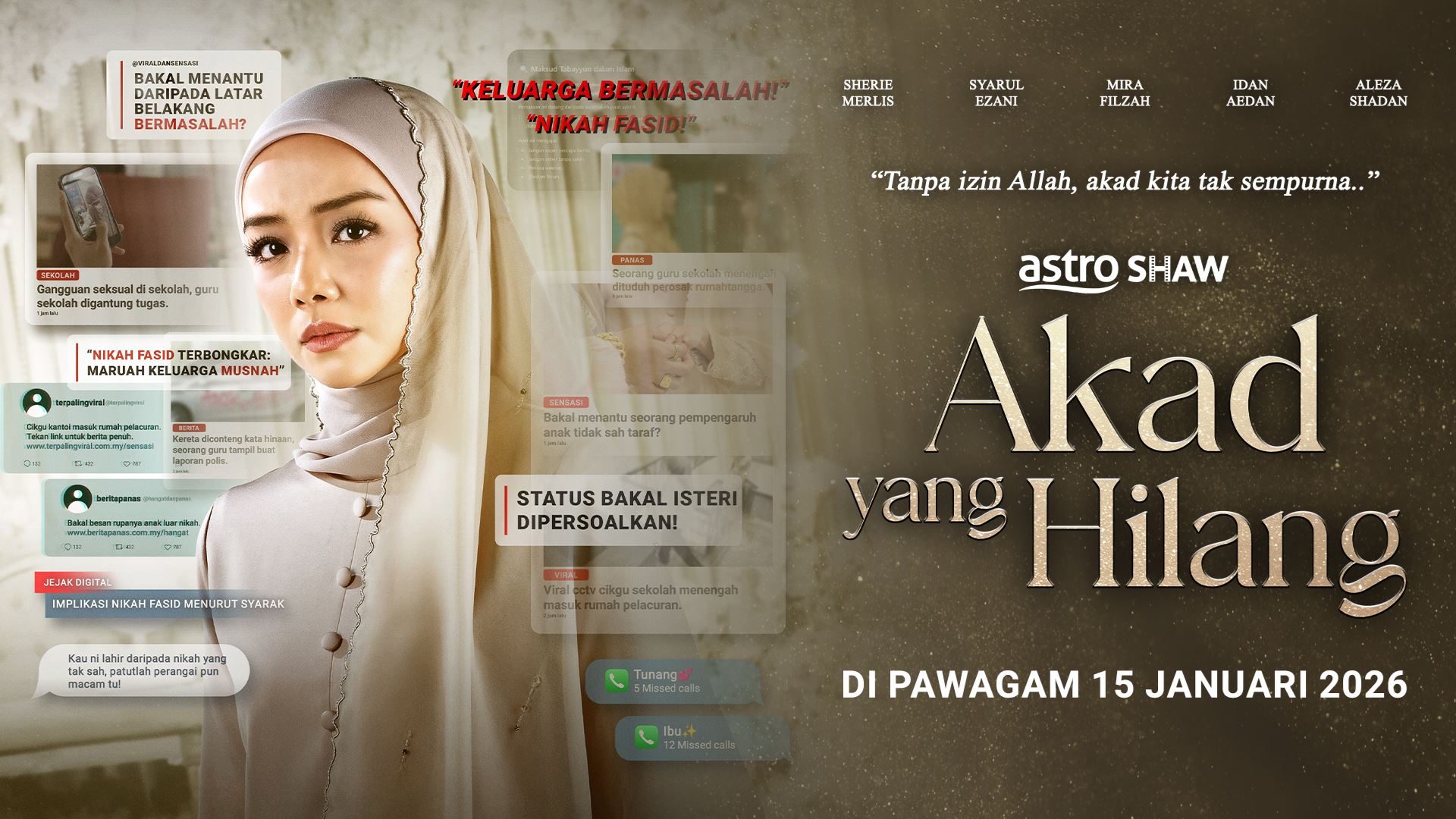 ’akad yang hilang’ kritik luka sosial masyarakat, pengarah papar realiti kehidupan menerusi  isu nikah fasid