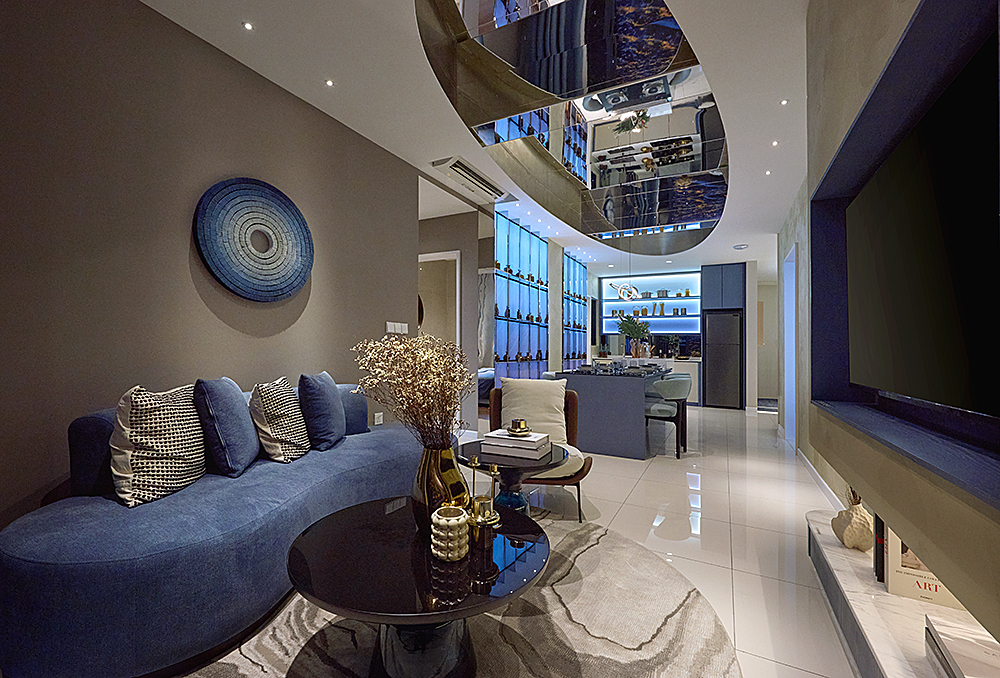 Living room at one of the units in M Aurora