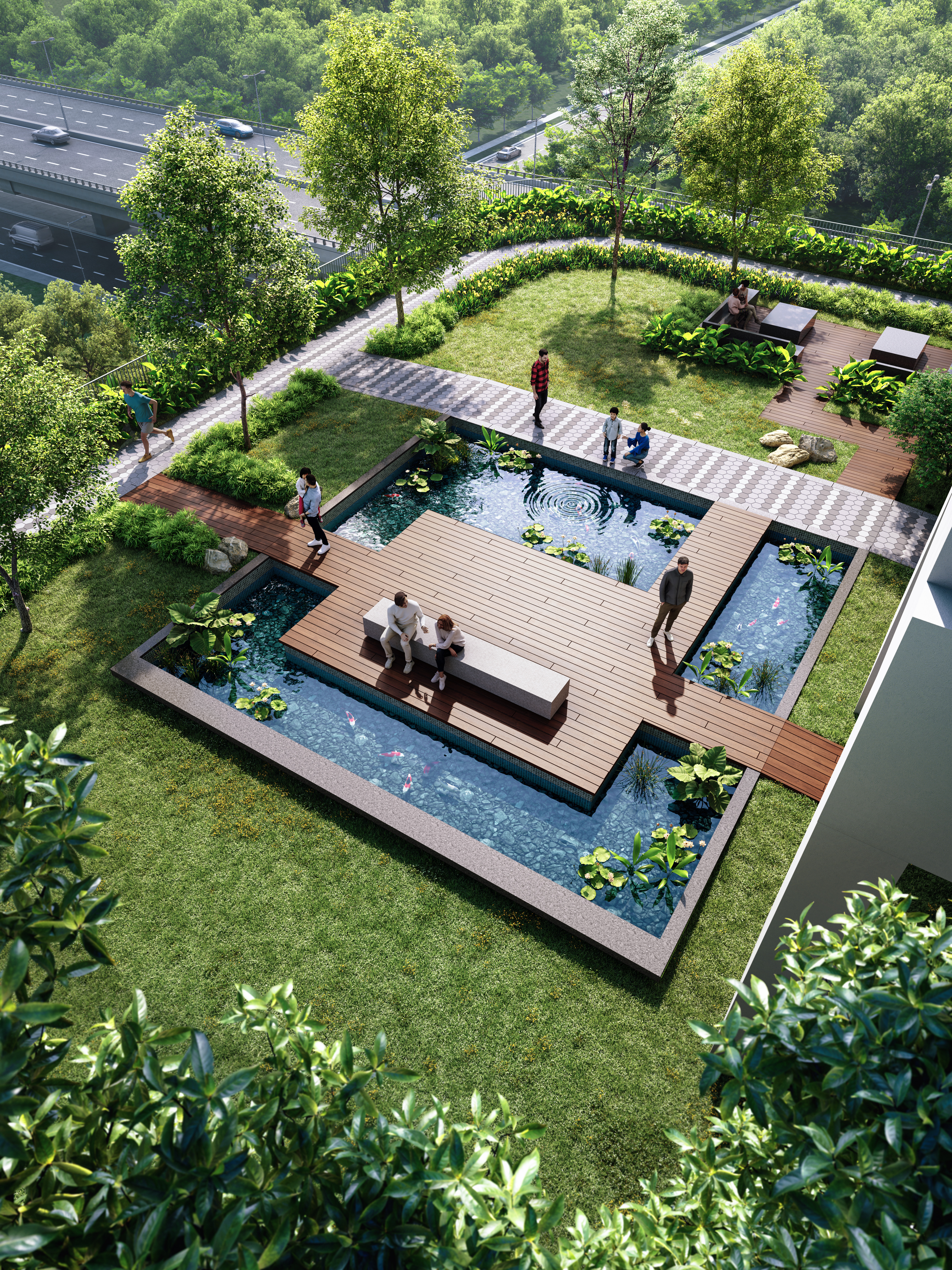 Swimming pool in M Aurora