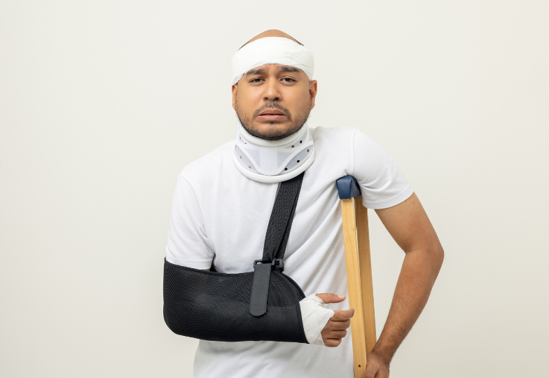 A man injured