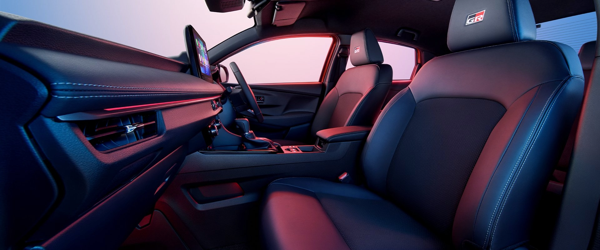 nterior of a Toyota Vios HEV GR Sport