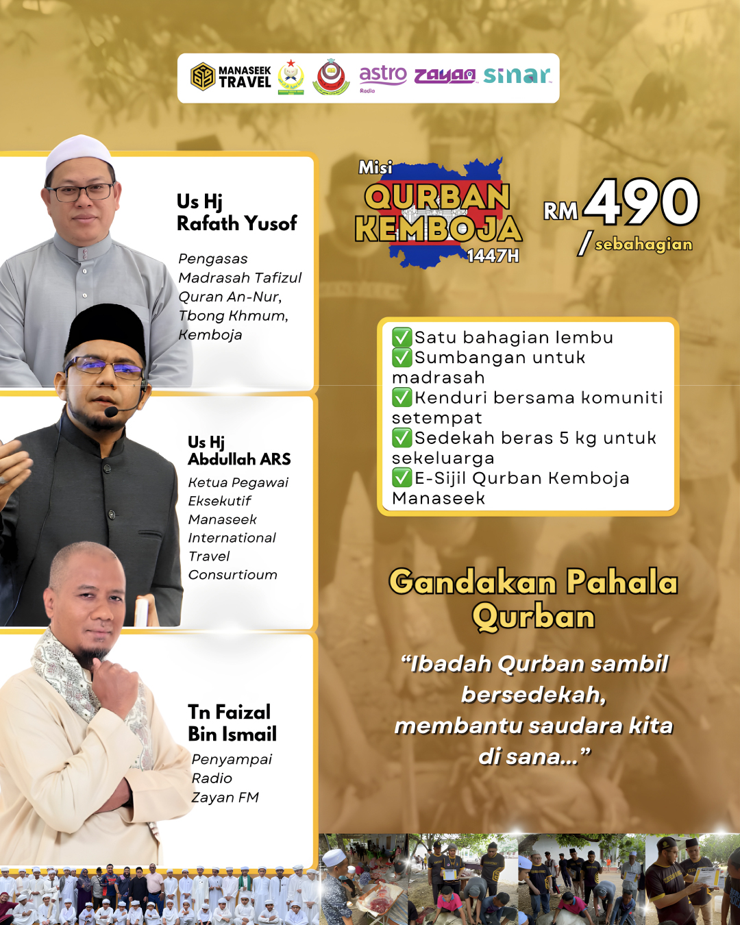 Misi Korban Kemboja bersama Manaseek Travel dan Zayan